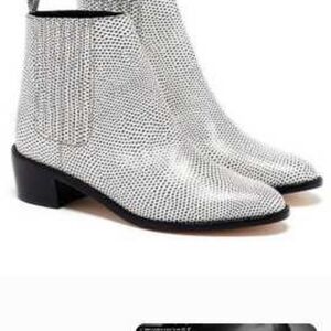 Loeffler Randall Black and Tan Interior Boots